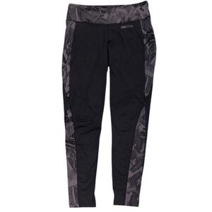 Marmot Pattern Trim Legging Size Small Black/Grey